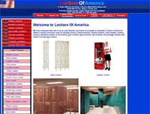 Tablet Screenshot of lockersofamerica.com